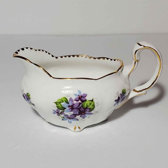 Royal Stafford Sugar Bowl and Creamer Sweet Violets - Picture 6 of 8